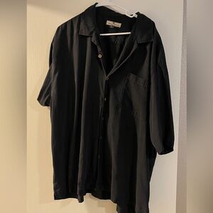 Tommy Bahama Black Lightweight Shirt Jacket Relaxed Fit